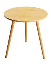 [SOGA] Small Side Coffee Table 60x72cm in Walnut