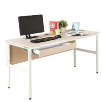 在飛比找momo購物網優惠-【DFhouse】頂楓150公分電腦辦公桌+1抽屜-白楓木色