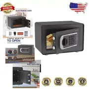 Digital Electronic Safe Box - 0.5 Cub Lockable Storage for Documents & Jewelry