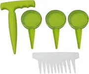 Seedling Dispenser, 14-Piece Seeder Set, Multifunctional Spacer Garden Tools, Hand Planter and Widger for Larger Harvests