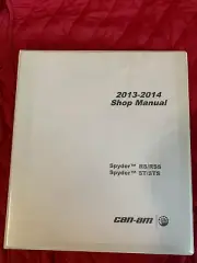 2013-2014 Can-Am Spyder rs rss st sts motorcycle service manual binder