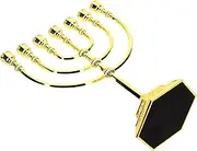 Hole Menorah Candle Holder Gold Religious Ornaments Xmas Decor Home Decor Party Accessory