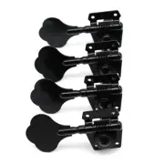 4 Left Black Vintage Open Style 4-strings Bass Tuning Pegs Tuners Machines Heads