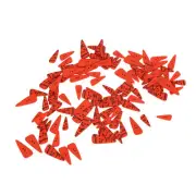 100pcs Orange Carrot Button Wood Buttons For Craft Sewing With 2 Holes Straight