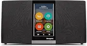 Sungale 3rd Gen. Wi-Fi Internet Radio with Easy Operation Touch Screen, Access Apps to Stream Music or Listen to Thousands of Internet Radio Stations, Frees up Your Smartphone, Black