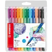 Stabilo PointMax Fineliners Assorted 0.8mm 12 Pack