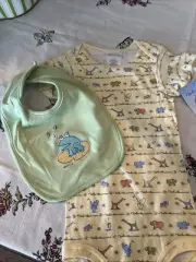 New Carter's John Lennon Real Love One Piece Outfit Large 9-12 Mos. NWT Plus Bib
