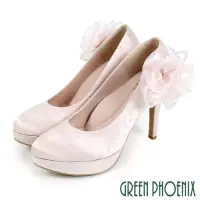 在飛比找博客來優惠-【GREEN PHOENIX】女 高跟鞋 婚鞋 宴會鞋 蕾絲