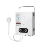 Devanti Portable Gas Water Heater 6LPM Outdoor Camping Shower White