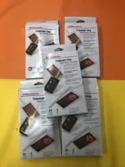(125) Office Depot Laminating Luggage Tags Pouches 2 1/2 x 4 1/4 Clear Loop W1