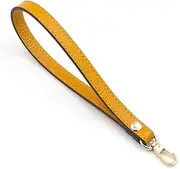 AIMALL Leather Litchi Pattern Cowhide Puppy Buckle Wrist Strap, 7.48 x 0.4 inches, Premium Genuine Leather Handbag Strap for Men and Women, Adjustable and Durable