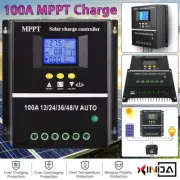 24V 60A 100A LCD PV Regulador 80A 4000W 48V Solar 36V Charge Controller 12V MPPT