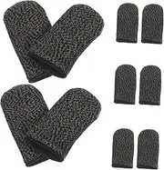 KALLORY 10Pcs Non Slip Touchscreen Game Finger Covers Sweat Gaming Finger Sleeves for Precise Control Comfortable for Mobile Gaming Enthusiasts