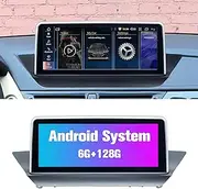 Car GPS Navigator Android 11 Auto Stereo for BMW X1 E84 with iDrive System Retained 10.25 inch Touch Screen with Carplay, 2009-2015 CIC System, Octa Core 6GB RAM 128GB ROM