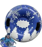 Snow Tubes - Durable Ski Ring Inflatable Snow Tube Sledge | Cold Resistant Outdoor Sports Thickening Snow Sled | Sledding Heavy Duty Snow Tube for Kids and Adults