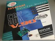 MS-2820, Newcom 16-bit ISA Computer Internal Fax Modem V.90 56K Win 95/ 98, New