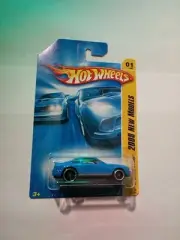 2008 Hot Wheels New Models Blue With Orange Racing Stripes '07 Shelby GT-500