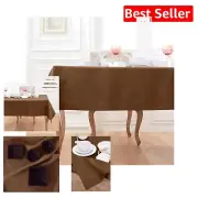 Classic Hemstitch Linen Tablecloth - 60 x 90 Inches for Weddings & Celebrations