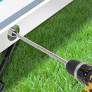 Corner Steady Caravan Leg Winder Drill Attachment - Stand Jack Extension Socket 19mm Electric Drill Attachment - Caravan Drill Leg Winder Adapter for Caravan Corner Steadies (30cm)