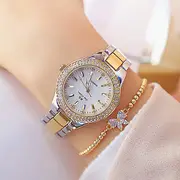 Women Watches Gold Luxury Brand Diamond Quartz Ladies Wrist Watches Stainless Steel Clock Female Watch Relogio Feminino 2022 1258-sil gd bracelet