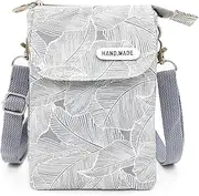 [MEISEE] Roomy Cell Phone Purse Wallet Canvas Small Crossbody Purse Bags with Shoulder Strap For Women teen girlsl