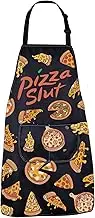 Pizza Day Gift Funny Pizza Cooking Chef Kitchen Adjustable Apron for Pizza Lover