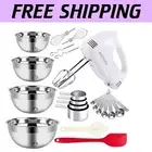 Kitchen Essential: 5-Speed Hand Mixer with Nesting Bowls & Measuring Essentials