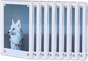 Acrylic Fridge Magnetic Frame, Mini Double-Sided Magnetic Picture Frame Set Perfect for Cards, Memos, Photos, Stickers & More 2.36 x 3.54 Inch [8 Pack 16 Panels]