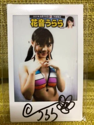 Urara Kanon Autographed Signed instax photo Cheki Japanese AV Idol