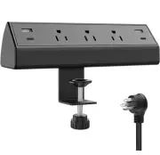 Desk Clamp Power Strip USB C,Desktop Mount Surge Protector,40W