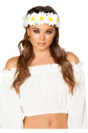 Cute Pretty Adorable Light Up Sunflower Headband Clubwear Accessory Adult Women