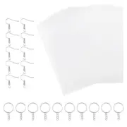 Heat Shrinky Sheets Film Set Child Key Chain Kits for Crafts Making Kids