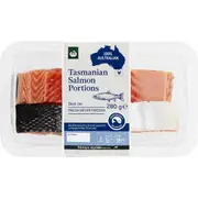 Woolworths Salmon Portions Skin On 2 pack