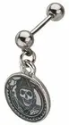 Licensed Gunsickle Logo Cartilage Tragus Helix Barbell Bar Stud Earring - Surgic