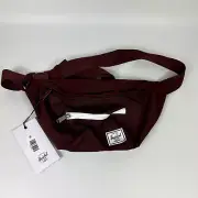 NWT Herschel Supply Co "Seventeen" Maroon Red Fanny Pack 6.75" X 10" X3.5"