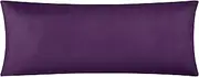 EVOLIVE Ultra Soft Microfiber Pillowcases (Purple, Body Pillow Cover 21"x54")