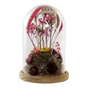 Decorative Figure Dkd Home Decor Crystal Flowers Mdf Wood 17 x 17 x 26 Cm