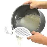 在飛比找PChome24h購物優惠-日本製造inomata便利機能洗米器(白色)