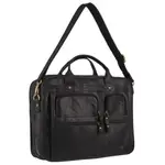 Pierre Cardin Rustic Leather 15" Laptop Bag (Black)