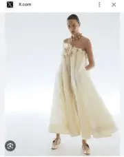 Zimmermann Harmony Strapless Midi Dress - New With Tags- RRP$2,250 AUD