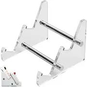 Acrylic Display Track for Keyboards - Portable Keyboard Display Wallet Screen On Shelf with Various Tires - PC Keyboard Stand Storage Rack for Books, Documents,