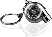 WEZCHUGHAOL Car Turbo Spinner Keychain, Mini Turbocharger Key Chain for Car Keys Parts Accessories