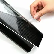 6D Gloss Black Carbon Fiber 150x90CM Vinyl Car Phone Laptop Wrap Sticker Film