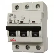 50AMP - 3 Pole 10ka MCB - Circuit Breaker - D Curve