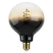 Filament Dimmable LED G125 Globe Bulb 240V 4W ES Brown Transparent Glass 1700K - 12556