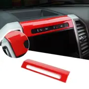 Dashboard Emergency Light Switch Trim Panel Cover Decor for Ford F150 2015+ Red (for: Ford)