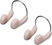 Swimming Nose Clip Set Padded for Comfort Nose Protector for Adults Boys and Girls (Flesh)