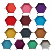 Hexagon Dices Folding Tray Folding Dices Rolling Tray Table Game Part
