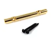 (1) Gold 47mm Bar Style Guitar String Guide w/Screws BSTG-47-G