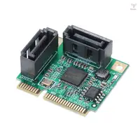 在飛比找蝦皮商城優惠-Mini PCI-E 轉 2 端口 SATA3 轉接卡 SA